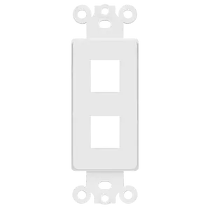 Enerlites 2-Port Decorator Data Wall Plate Insert
