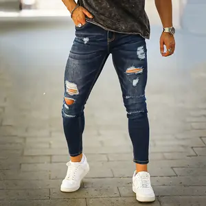 GINGTTO Men's Ripped Jeans Slim Fit Skinny Stretch Jeans Pants