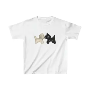y2k cat baby tee, coquette crop top, graphic tee