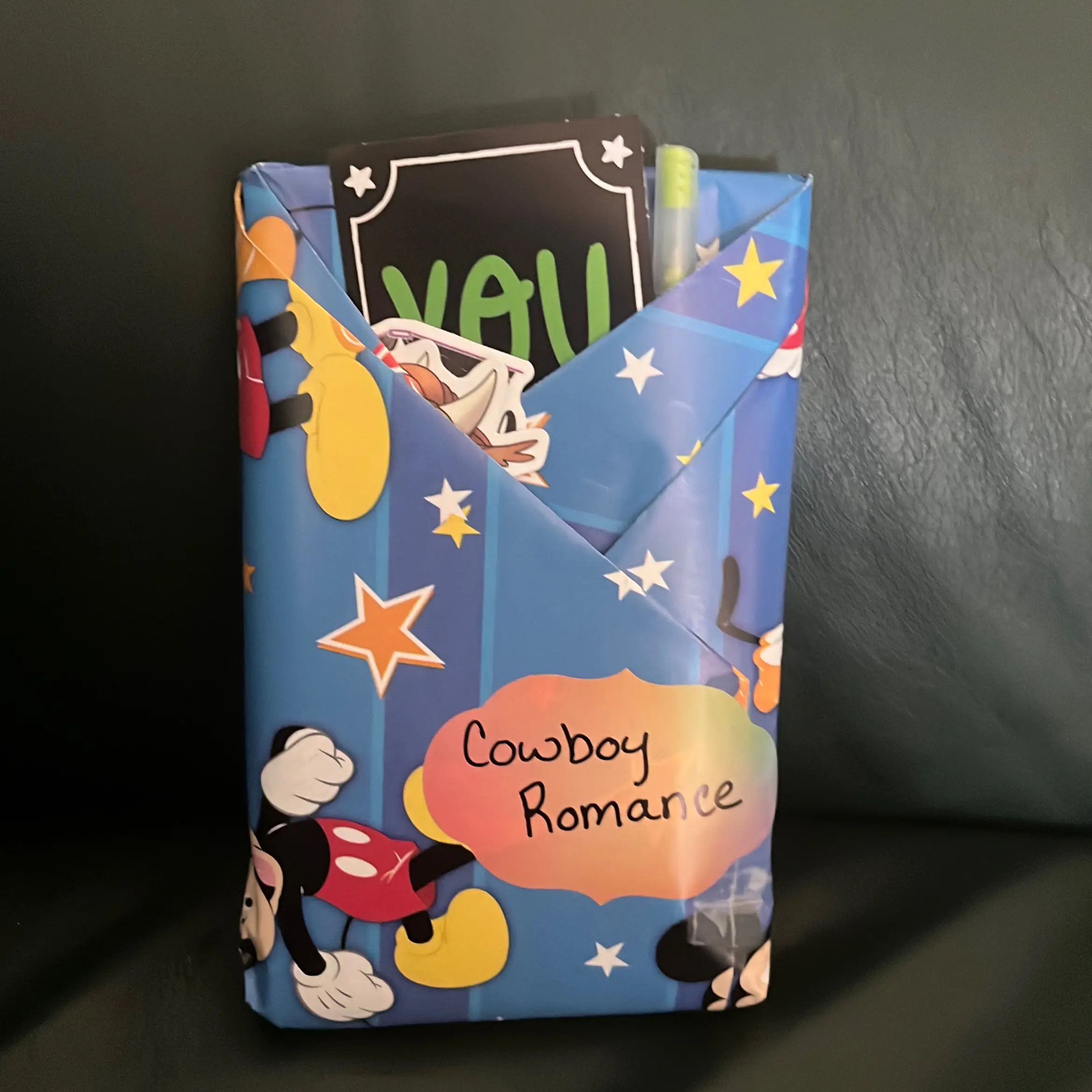 Cowboy Romance Blind Date Book with Bookmark and Stickers