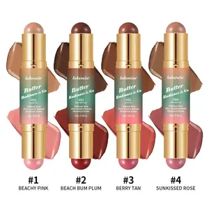 Single Pack Multi-Purpose Dual-Ended Contour Stick, Sculpt Face Shape, High Pigment Highlighter & Concealer Balm, Versatile Makeup Tool Contouring Stick