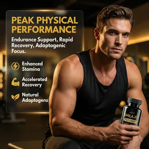 KOOVS Advanced Shilajit Formula Tablets | Himalayan Shilajit + Tongkat Ali + Tribulus Terrestris + Ashwagandha + Panax Ginseng | Natural Male Vitality Supplement | 60 Tablets