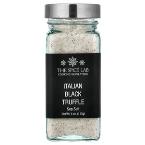 The Spice Lab Italian Black Truffle Sea Salt, 4 oz (113 g)