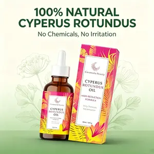 Caramela Beauty Natural Hair Reduction Oil - Permanent Painless Hair Remover for Women Men, Cyperus Rotundus Oil for Silky Smooth Skin