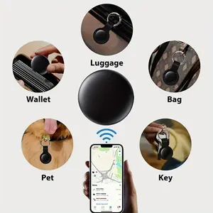 1pc Smart Tag with Silicone Protective Sleeve, Compatible for IOS Find My App (Only for Iphone for Ipad, Not for Android), Wireless Smart Tracker GPS Worldwide Precise Positioning Keys, Bags, Wallets, Suitcases, A-Tag Support Sharing, Replaceable Bat