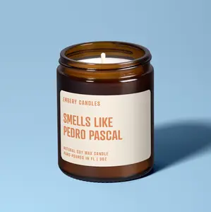 Smells Like Pedro Pascal Soy Candle, Movie Lover Candle, Celebrity Crush Home Decor Best Friend Gift