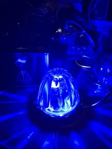 2 Pieces Dual Color Amber/Blue/Green/Red Optional, LED Glass Lens Watermelon Lights, Turn Signal Lights with Stainless Steel Frame, Suitable for Truck Trailers