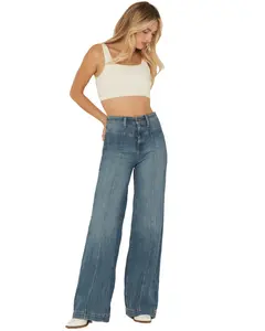 Ariat Women's Women'S Sloane Medium Wash Ultra High Rise Wide Leg Denim - 10058911