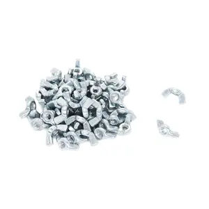 Wing Nuts, 6-32 Wing Nuts, Fasteners Parts Butterfly Nut, Hurrican Shutter Panel Hand Twist Tighten Ear Wingnuts, Pack of 60