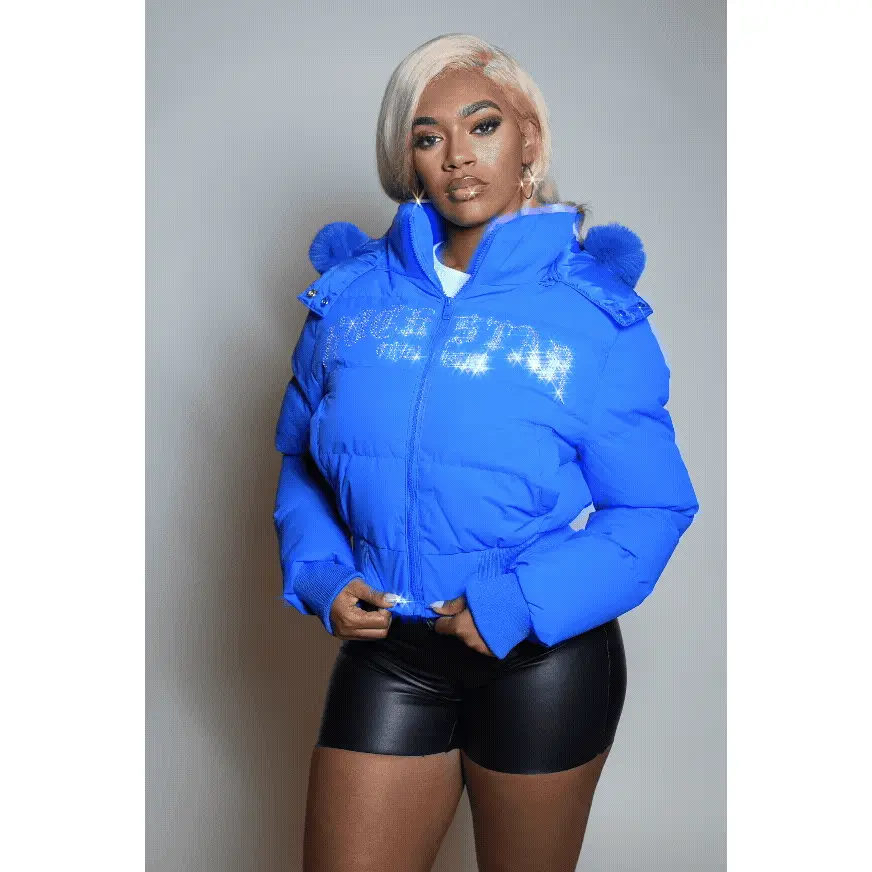 Rosa Royal Blue Puffer Jacket Rosa Royal Blue Puffer Jacket