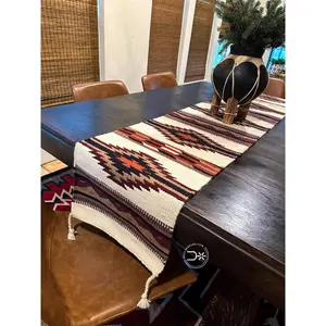 Maya Table Runner - 33, Multicolored Design, Comfortable Seating Accessory, Ideal for Dining Tables