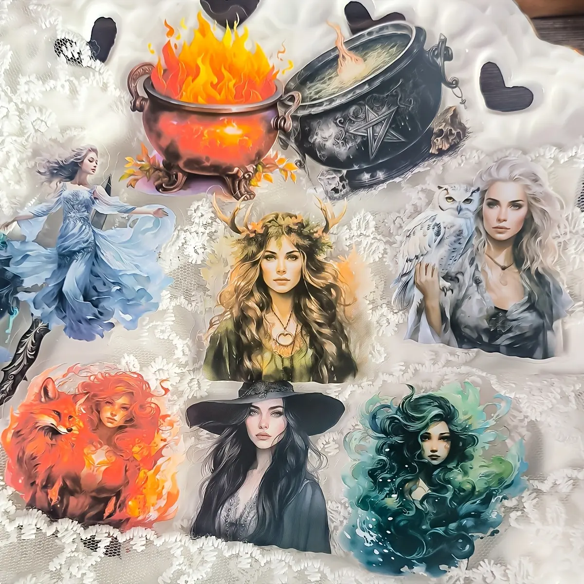 240 Diverse Fantasy Magic Book Series Stickers - Transparent PET Customizable Stickers, Phone Accessories, Protective Office Stationery for Water Bottles, Phone Cases, Diaries