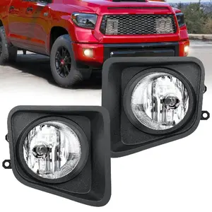 Nilight 2014 2015 2016 2017 2018 2019 2020 2021 Toyota Tundra Fog Light Assembly Clear Lens, Weatherproof, Direct Bolt-On