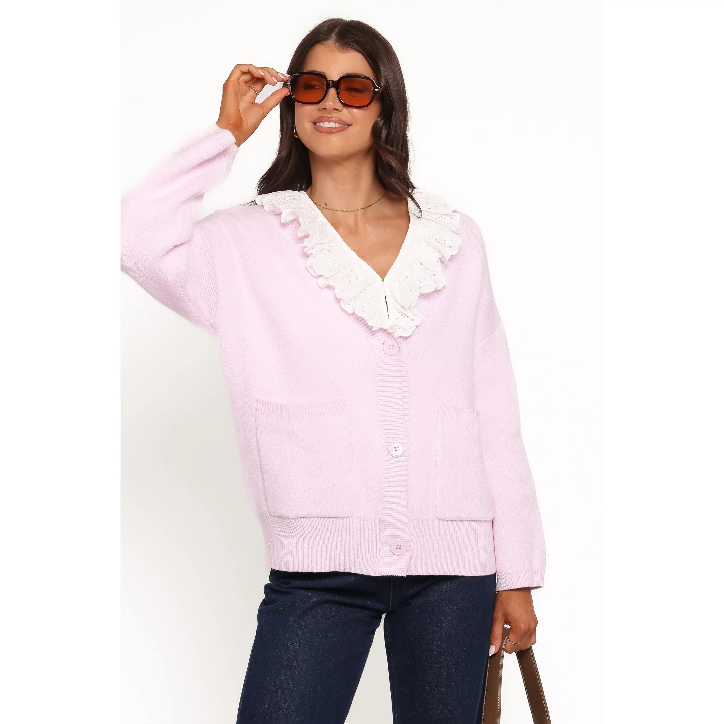 Jayden Cardigan - Pale Pink