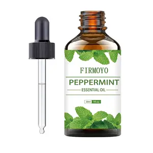 Peppermint essential oil, Therapeutic, with menthol as its core component, features a refreshingly penetrating aroma. It helps regulate oily skin types and is suitable for skincare, aromatherapy diffusers, humidifiers, and candle making. Aromatherapy Oils