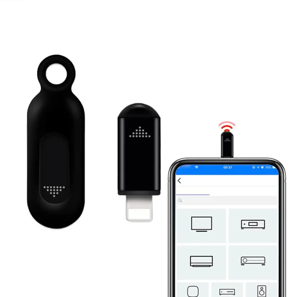 Smartphone Remote Controller, 1 Count Mini Universal Smart Infrared Application Control Adapter, On Off Control, Smartphone Infrared Remote Controller for TV Air Conditioner Fan