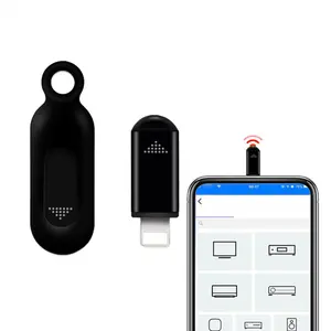 Smartphone Remote Controller, 1 Count Mini Universal Smart Infrared Application Control Adapter, Smartphone Infrared Remote Controller for TV Air Conditioner Fan