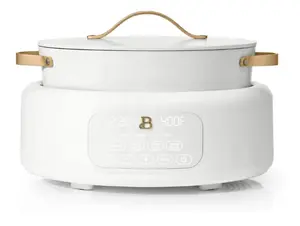 Beautiful 10-in-1 Electric Multi-Cooker by Drew Barrymore, 6-quart, digital display, 10 cooking functions, non-stick pot, easy one-touch control
