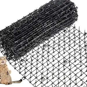 158 x 12 Inch/1 Rolll Cat Spikes Keep Dog Off Couch Cat Deterrent Mat Strips Spiked Mat Fence Outdoor Indoor Keep Pet Off Couch Furniture Garden