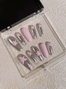 Murraya Nail [H17] Press On Handmade Nail Art 10Pcs/Sets Free Tools Luxury Nail Art, Reusable Fake Nails