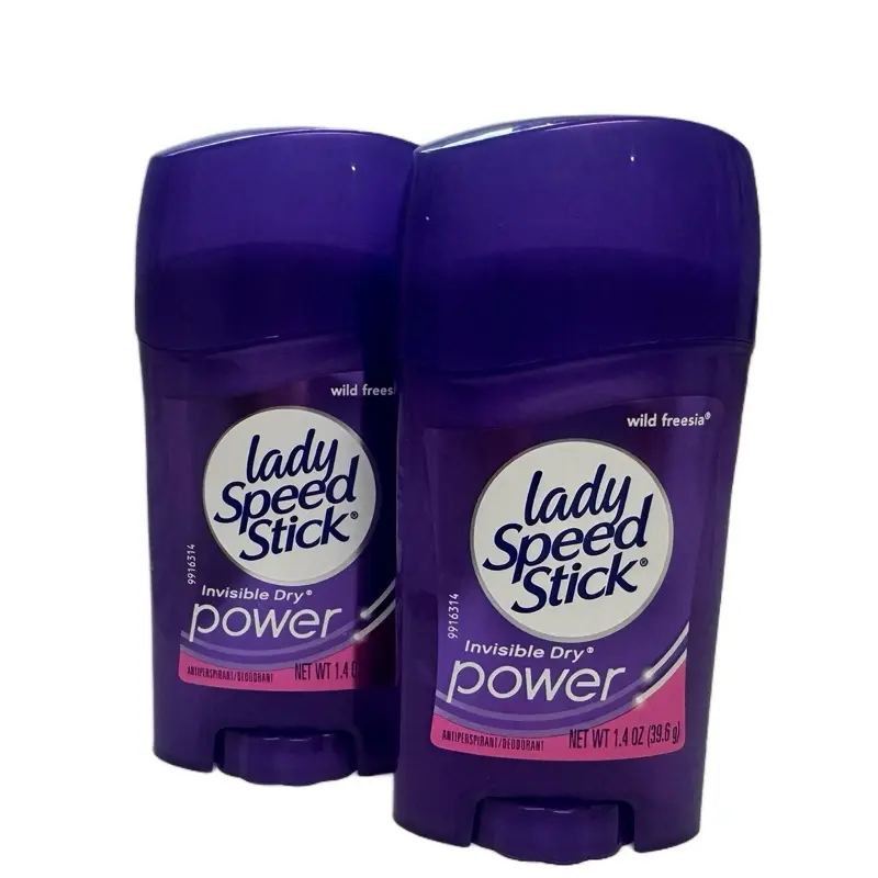 Desodorante Lady Speed Stick 1.4oz, Invisible Dry, Wild Freesia, paquete de 2.