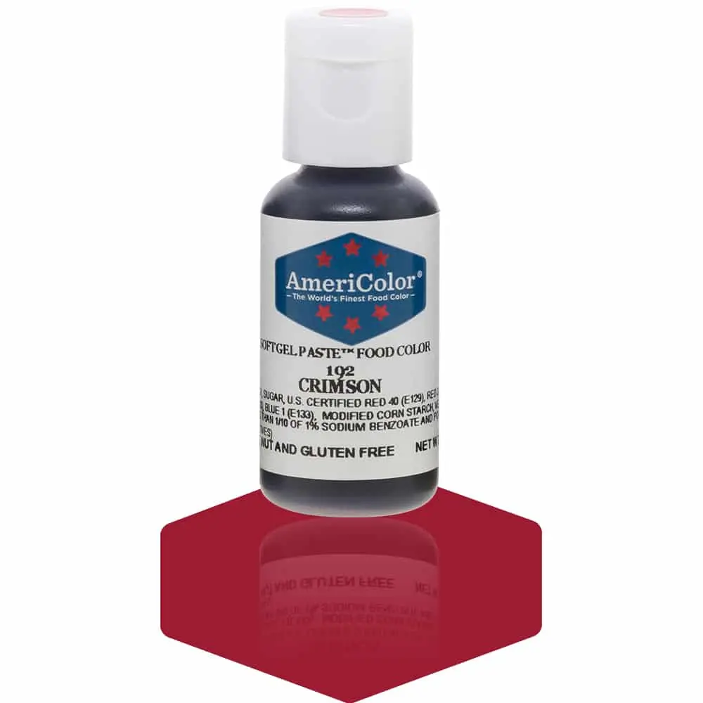 AmeriColor, Crimson, .75 Ounce, Soft Gel Paste Food Color