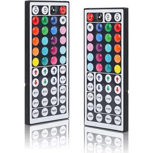 44 Key RGB LED IR Remote Control 2 Pack,LED Light Remote Replacement Controller  Dimmer for 3528 2835 5050 RGB LED Strip Lights