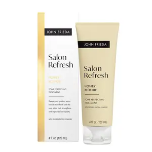 John Frieda Salon Blonde Honey Tone Perfecting Treatment with Protein-Peptide Complex, Hair Toner, Toner for Blonde Hair 4 fl oz