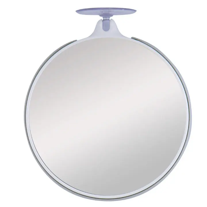 Zadro Compact Shower Mirror with 10X & 5X Magnifications, Dual Optical Quality Glass, Single Large Suction Cup, Compact Design