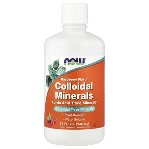 NOW Foods Colloidal Minerals, Raspberry, 32 fl oz (946 ml)