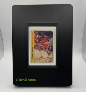 SlabGhost Display Frame for Raw / Ungraded Trading Cards | 5" x 7" 3D-Printed with GhostView Window & Magnetic Closure