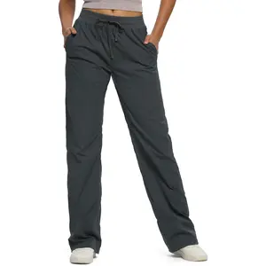 Women's 30"/32"/34"/36" Tall Inseam Lightweight Dance Studio Pants Ruched Workout Athletic Casual Pants