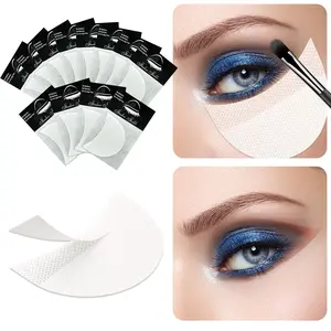 120 Pcs Eyeshadow Shields, Eyeshadow Stencil for Prevent Makeup Residue, Lint Free Gel Pad for Eyeliner, Eyelash Extensions and Lip Makeup springtok