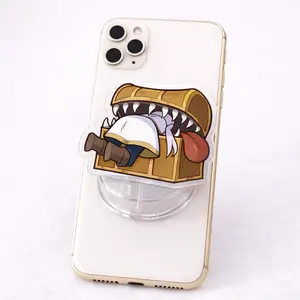 Funny Frieren Stuck in Mimic MagSafe Cellphone Grip Holder - Aesthetic Japan Anime Acrylic Magnetic Wireless Stand, Compact Landscape Durable Phone Accessory