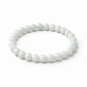 6mm White Jade Bracelet