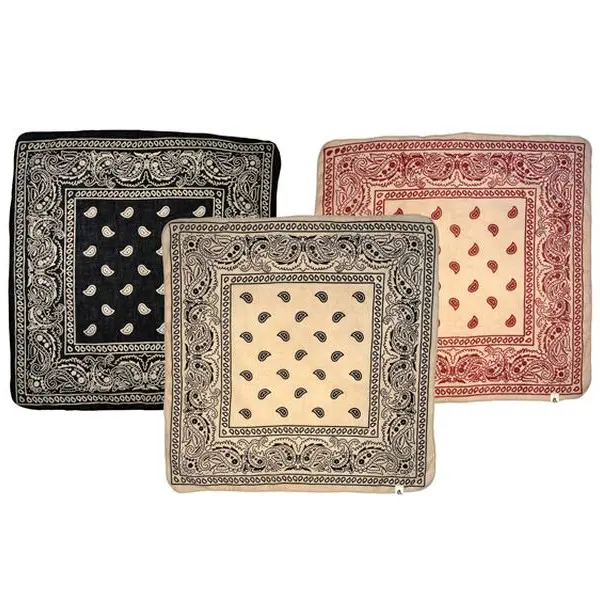 Bight Core Bundle– Onyx, Rust & Bone Bandana 3-Pack, Small-Batch Hand Block-Printed Organic Cotton