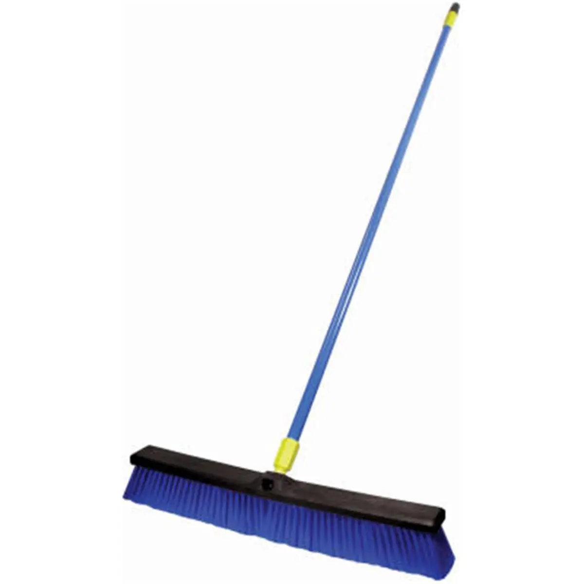 212 MAIN 24 in. Sturdy Poly Resin Push Broom - Stiff Bristles, Powder Coated Steel Handle, Home Care Cleaning Supplies for Household Use