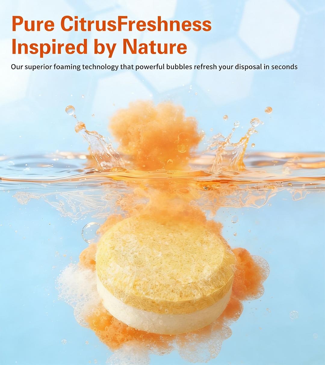 SOPAMI Garbage Disposal Cleaner Tablets | Septic System Safe, Deep Cleans Grime & Freshens Odors