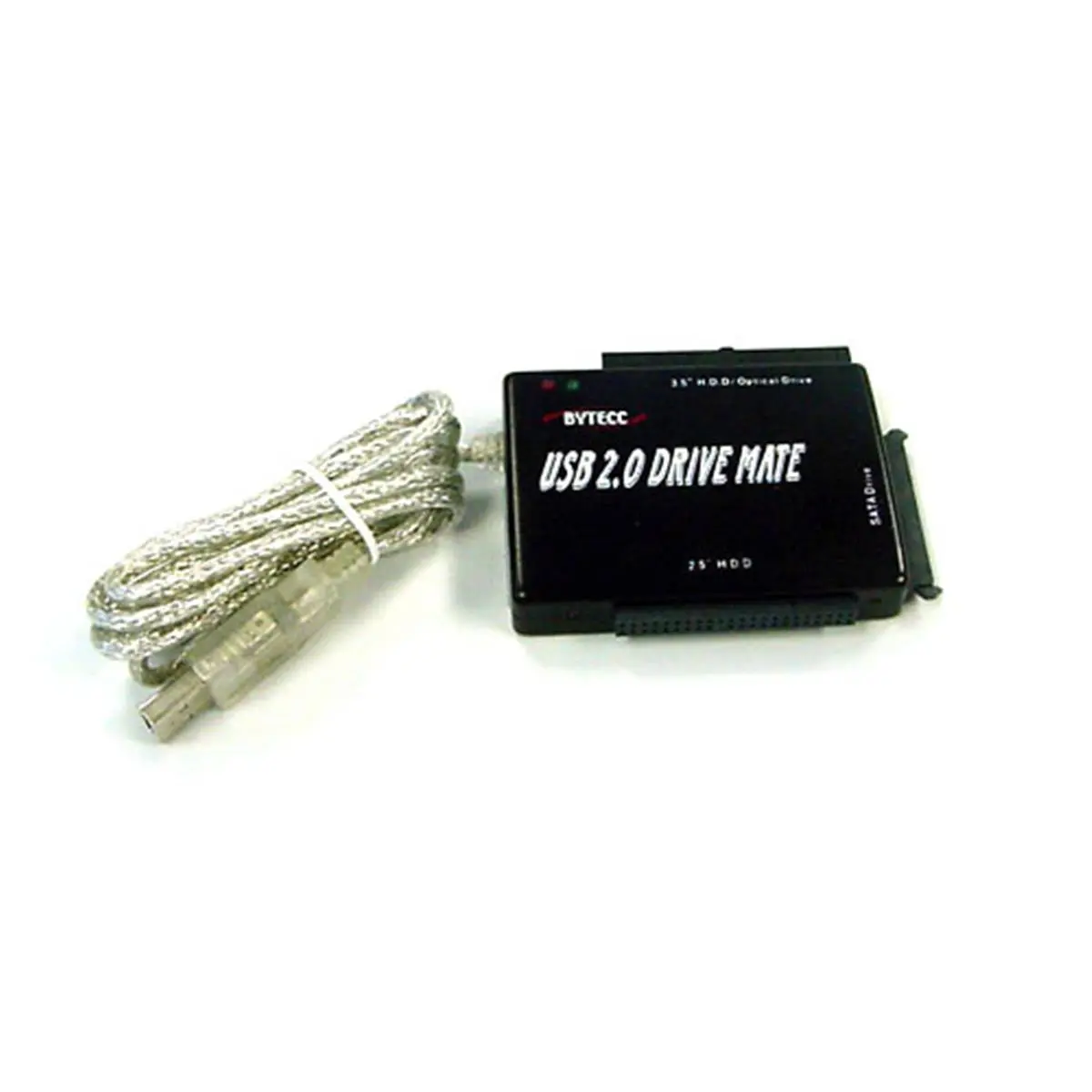Bytecc USB 2.0 to IDE-SATA Converter Adapter - Backwards Compatible, Plug-and-Play for External Hard Drive Data Transfer with PC Compatibility