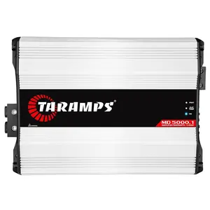 Taramps MD 5000.1 Amplifier 1 Ohm 5000 Watts RMS MAX Digital Full Range Crossover Low/High Pass Bass Boost Car Audio System Monoblock 5k 1 Channel LED Monitor Indicator Class D MD 5k