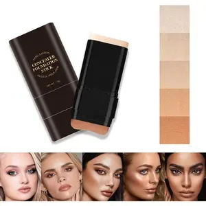 6-color Dual - Ended Eraser Foundation Stick -Multi - Use Concealer & Highlighter for Acne Marks , Nose Contour Flawless Makeup Finish - Versatile Cosmetic Tool , daily gift