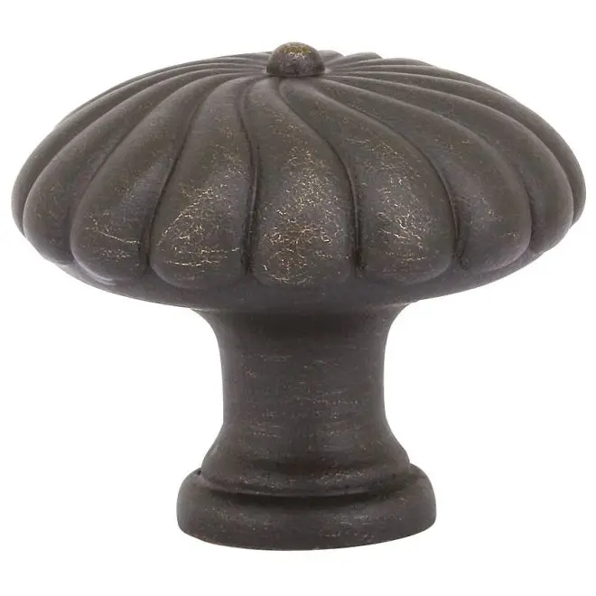 Emtek 86246MB 1.75 in. Twist Round Cabinet Knob, Medium Bronze