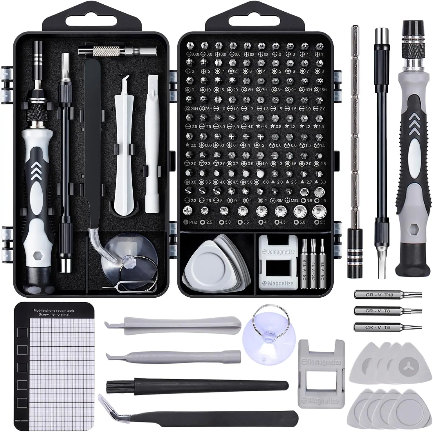 122 in 1 Precision Computer Screwdriver Kit, Laptop Screwdriver Sets with 101 Magnetic Drill Bits, Computer Accessories, Electronics Tool Kit Compatible for Tablet, PC, iPhone, PS4 Repair Visit the SHOWPIN Store