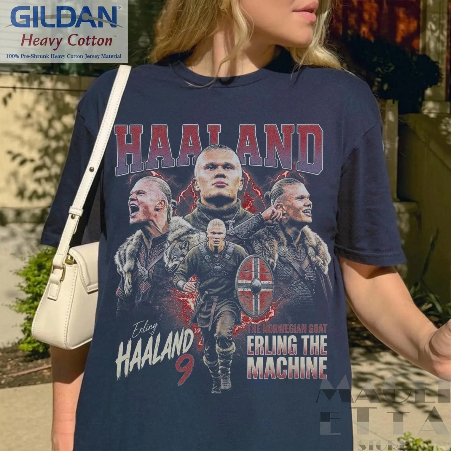 Erling Haaland Vintage Bootleg Soccer Shirt, Erling Haaland Meditation Graphic Tee, Norway Football Retro Sports Sweatshirt