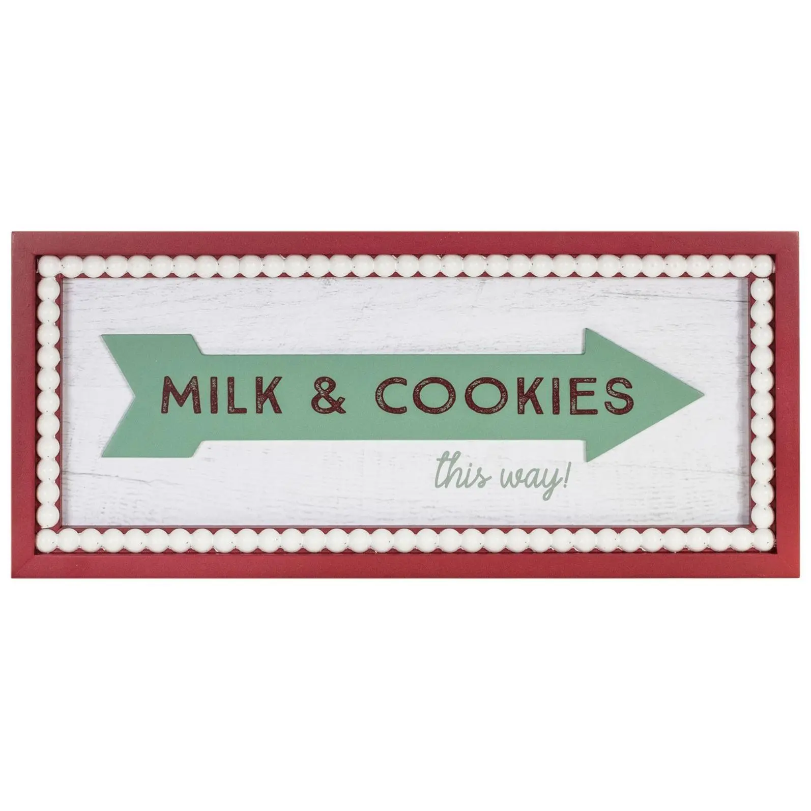 Melrose Milk and Cookies Wall Sign 19.5"L