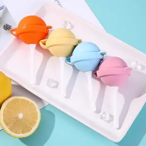 Silicone Lollipop Ice Cream Maker, Homemade Popsicle Molds Shapes, DIY Popsicle Maker for Kids Creativity, Reusable Lolly Ice Ball Mold Fun Kitchen