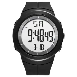 OIDEA Men's Multifunctional Military Quartz Watch - TPU Strap, 3 ATM Waterproof, Large Luminescent Dial, EL Backlight, Stopwatch, Alarm, Athletic Digital, Button-Operated, LED-Lit, Masculine, Outdoor Gift for Teens, Athletic Digital Watches, Button-Operat