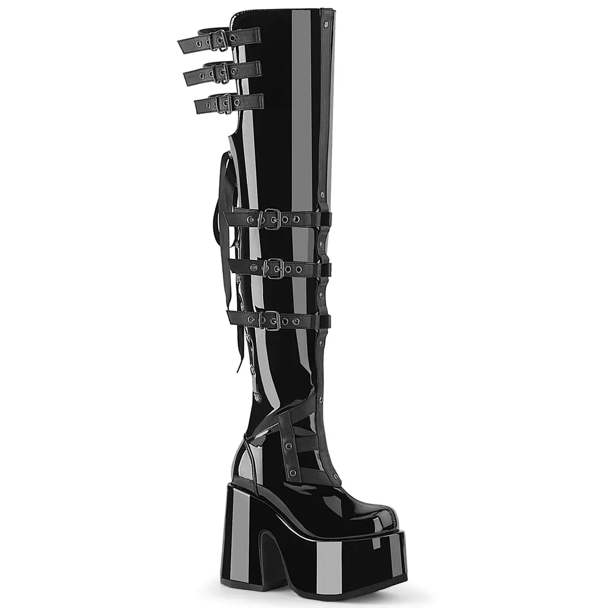 Demonia Women's Camel-308 Thigh High Boot