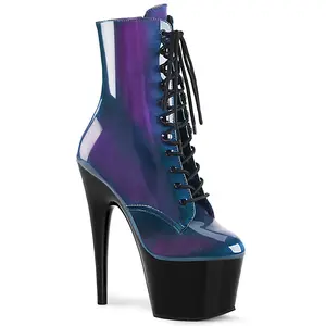 7 Inch Heel ADORE-1020SHG Blue Purple