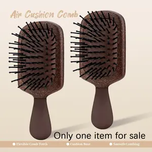 Eco-Friendly Coconut Fiber Massage Comb, Flexible Teeth Anti-Static, Ideal for Salon Styling and Daily Hair Care, Comfortable and Durable